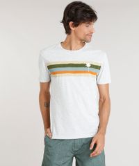 Camiseta-Masculina-Agua-de-Coco-com-Estampa-Listrada-Manga-Curta-Gola-Careca-Cinza-Mescla-Claro-9282780-Cinza_Mescla_Claro_1