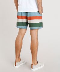 Short-Masculino-Agua-de-Coco-Listrado-com-Bolsos-Verde-Escuro-9255098-Verde_Escuro_3