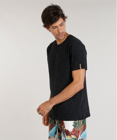 Camiseta-Masculina-Agua-de-Coco-Botone-com-Bolso-Manga-Curta-Gola-Careca-Preta-9344823-Preto_1