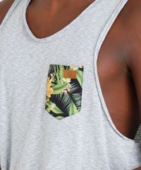 Regata-Masculina-Blueman-com-Bolso-Estampado-Banana-Gola-Careca-Cinza-Mescla-9344817-Cinza_Mescla_4