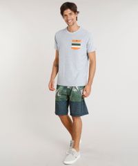 Camiseta-Masculina-Agua-de-Coco-com-Bolso-Listrado-Manga-Curta-Gola-Careca-Cinza-Mescla-9344822-Cinza_Mescla_2