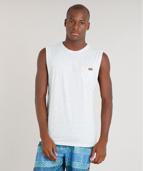 Regata-Masculina-Blueman-com-Bolso-Gola-Careca-Cinza-Mescla-Claro-9282657-Cinza_Mescla_Claro_1
