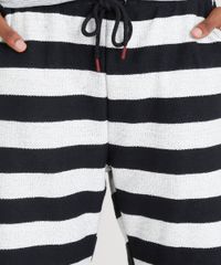 Bermuda-Masculina-Blueman-Estampada-Listrada-em-Moletom-Preta-9329695-Preto_4