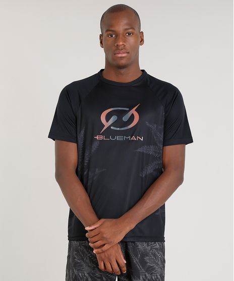 Camiseta-Masculina-Blueman-Esportiva-com-Estampa-de-Folhagens-Manga-Curta-Gola-Careca-Preta-9308253-Preto_1