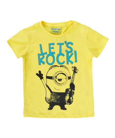 Camiseta-Minions--Let-s-Rock---Amarela-8277080-Amarelo_1