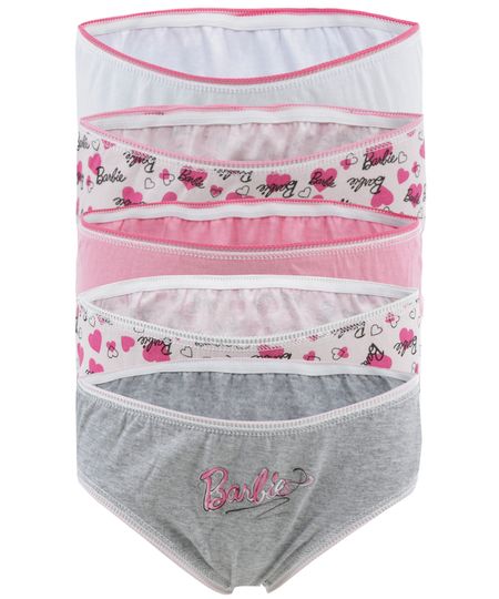 Kit-de-5-Calcinhas-Barbie-Multicor-8269367-Multicor_1 Kit-de-5-Calcinhas-Barbie-Multicor-8269367-Multicor_1