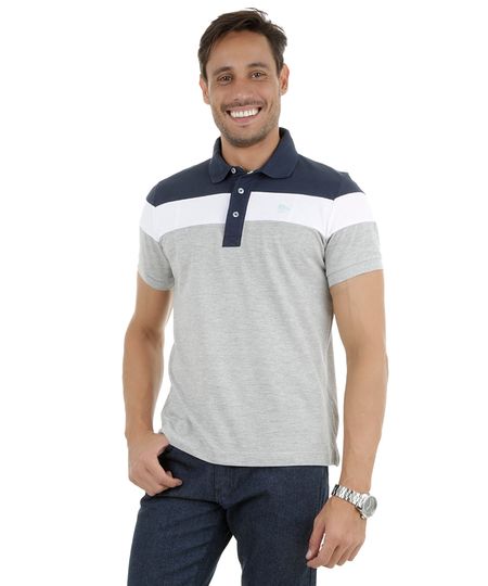 Polo-em-Piquet-com-Listras-Cinza-Mescla-8240019-Cinza_Mescla_1
