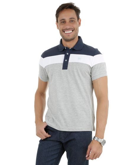 Polo-em-Piquet-com-Listras-Cinza-Mescla-8240019-Cinza_Mescla_1