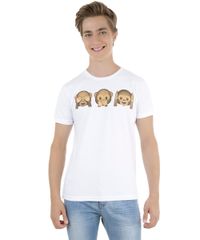 Camiseta-com-Estampa-de-Macacos-Branca-8274375-Branco_1