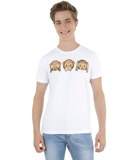 Camiseta-com-Estampa-de-Macacos-Branca-8274375-Branco_1