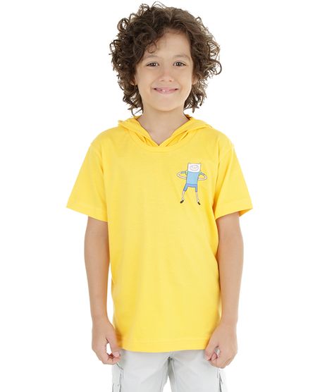 Camiseta-com-Capuz-Hora-de-Aventura-Amarela-8270446-Amarelo_1