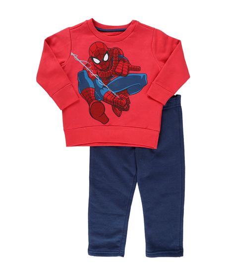 Conjunto-de-Blusao---Calca-em-Moletom-Homem-Aranha-Vermelho-8279586-Vermelho_1