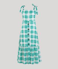 Vestido-Midi-Xadrez-com-Alcas-Verde-9258512-Verde_5