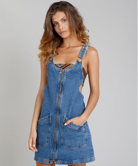 Salopete-Jeans-Feminina-Blueman-com-Ziper-de-Argola-Azul-Medio-9331769-Azul_Medio_1