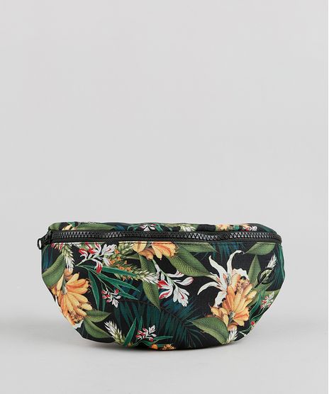 Pochete-Feminina-Blueman-Estampada-Banana-Preta-9364953-Preto_1