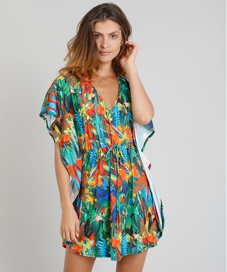 Saida-de-Praia-Feminina-Kaftan-Blueman-Estampada-Araras-Protecao-UV50--Vermelha-9280549-Vermelho_1