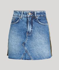Saia-Jeans-Feminina-Blueman-Faixa-Lateral-Azul-Medio-9331768-Azul_Medio_5