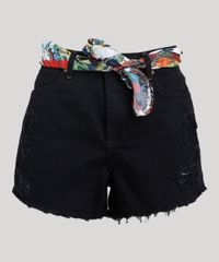 Short-Vintage-Feminino-Blueman-Destroyed-com-Lenco-Estampado-Araras-Preto-9331767-Preto_5