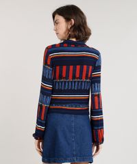 Camisa-Feminina-Canelada-Listrada-com-No-Manga-Longa-Azul-Marinho-9306036-Azul_Marinho_2