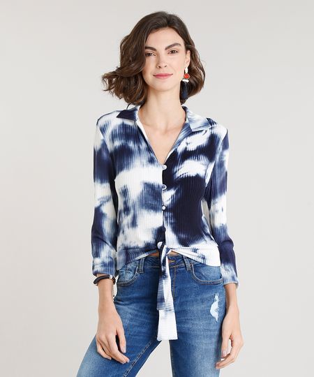Camisa-Feminina-Canelada-Estampada-Tie-Dye-com-No-Manga-Longa-Azul-Marinho-9306035-Azul_Marinho_1 Camisa-Feminina-Canelada-Estampada-Tie-Dye-com-No-Manga-Longa-Azul-Marinho-9306035-Azul_Marinho_1