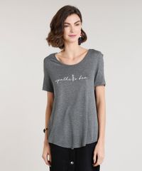 Blusa-Feminina--Espalhe-o-Bem--Manga-Curta-Decote-Redondo-Cinza-Mescla-Escuro-9350072-Cinza_Mescla_Escuro_1