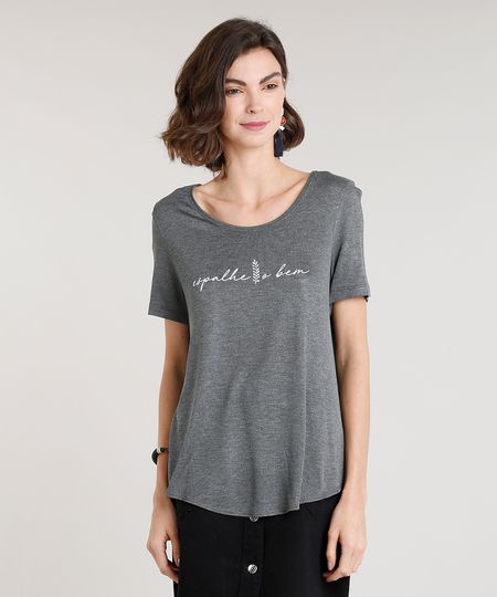 Blusa-Feminina--Espalhe-o-Bem--Manga-Curta-Decote-Redondo-Cinza-Mescla-Escuro-9350072-Cinza_Mescla_Escuro_1 Blusa-Feminina--Espalhe-o-Bem--Manga-Curta-Decote-Redondo-Cinza-Mescla-Escuro-9350072-Cinza_Mescla_Escuro_1