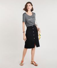 Blusa-Feminina--Espalhe-o-Bem--Manga-Curta-Decote-Redondo-Cinza-Mescla-Escuro-9350072-Cinza_Mescla_Escuro_3
