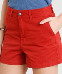 Short-de-Sarja-Feminino-Cintura-Alta-Vermelho-9352634-Vermelho_4