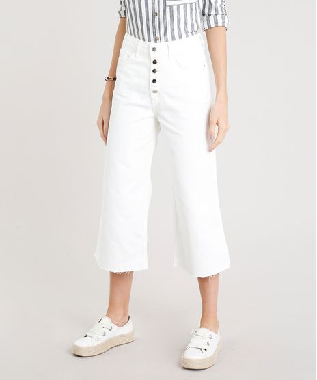Calca-de-Sarja-Pantacourt-Feminina-com-Botoes-Off-White-9269738-Off_White_1