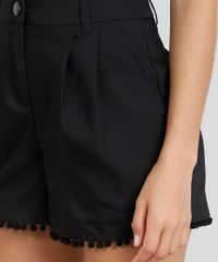 Short-de-Alfaiataria-Feminino-Blueman-com-Pompom-Preto-9265743-Preto_4