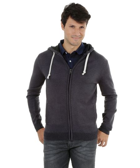 Jaqueta-em-Trico-com-Capuz-Chumbo-8177787-Chumbo_1 Jaqueta-em-Trico-com-Capuz-Chumbo-8177787-Chumbo_1