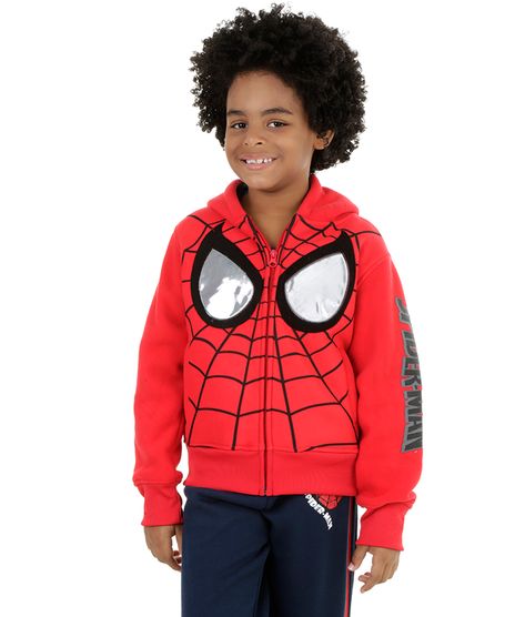 Blusao-de-Moletom-Homem-Aranha-Vermelho-8200968-Vermelho_1