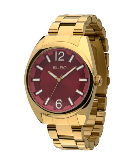 Menor preço em Relógio Euro Feminino  Colors EU2035XZJ/4R- Vinho