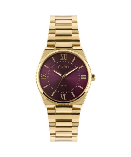 Relógio Euro Feminino New Basic Dourado EU2035YQS/4N Menor preço em Relógio Euro Feminino New Basic Dourado EU2035YQS/4N