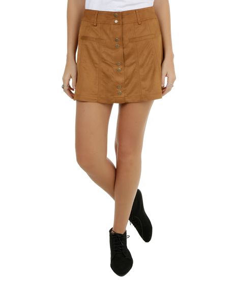 Saia-Evase-em-Suede-Caramelo-8191165-Caramelo_1