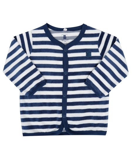 Cardigan-Listrado-em-Plush-de-Algodao---Sustentavel-Branco-8190306-Branco_1