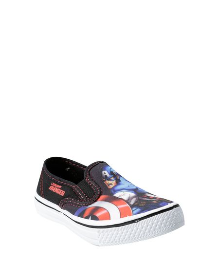 Tenis-Slip-On-Capitao-America-Preto-8283347-Preto_1 Tenis-Slip-On-Capitao-America-Preto-8283347-Preto_1