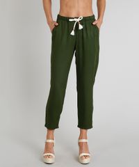 Calca-Feminina-Agua-de-Coco-Ampla-com-Corda-Verde-Escuro-9331760-Verde_Escuro_1