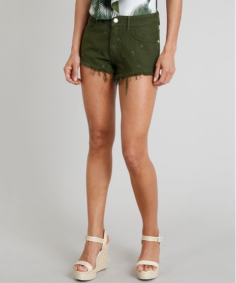 Short-Feminino-Boy-Agua-de-Coco-com-Bordado-de-Coqueiros-Verde-Escuro-9331763-Verde_Escuro_1