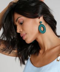 Brinco-Feminino-Agua-de-Coco-com-Argola-Encapada-Verde-Escuro-9281020-Verde_Escuro_2