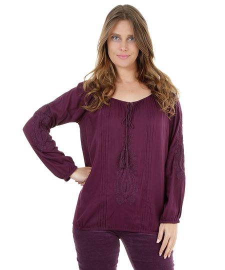 Blusa-com-Bordado-Ateen-Roxa-8140530-Roxo_1 Blusa-com-Bordado-Ateen-Roxa-8140530-Roxo_1