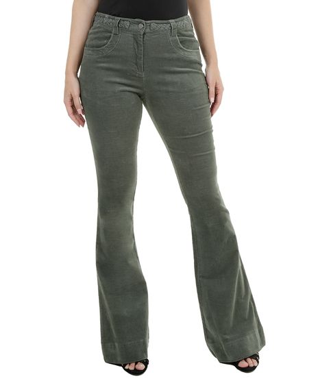 Calca-Flare-em-Veludo-Ateen-Verde-Militar-8139819-Verde_Militar_1