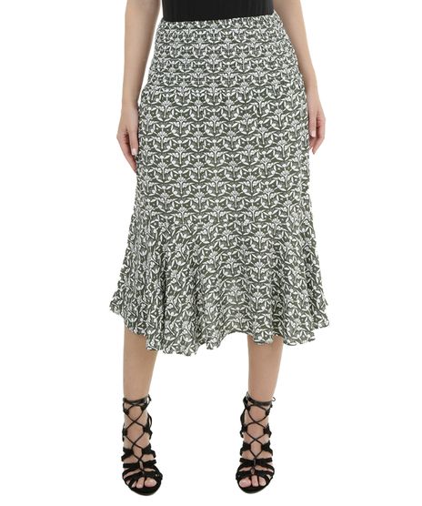 Saia-Midi-Floral-Ateen-Verde-Militar-8140288-Verde_Militar_1