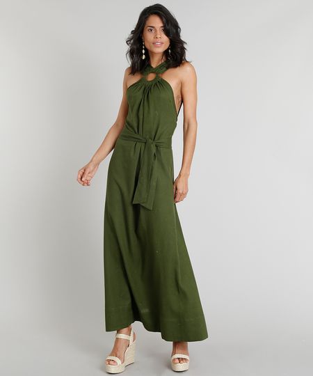 Vestido-Longo-Feminino-Agua-de-Coco-com-Argola-em-Linho-Bordado-de-Coqueiros-Verde-Escuro-9254203-Verde_Escuro_1