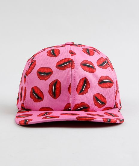 Bone-Infantil-Triya-Estampado-Bocas-Aba-Reta-Pink-9286646-Pink_1