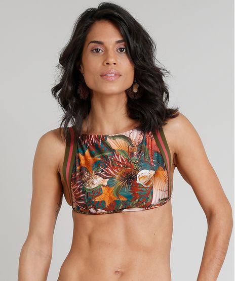 Biquini-Top-Halter-Neck-Agua-de-Coco-Estampado-Corais-Sem-Bojo-com-Protecao-UV50--Coral-9281484-Coral_1