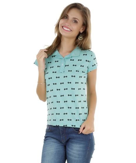 Polo-Estampada-de-Lacos-Verde-Agua-8294194-Verde_Agua_1