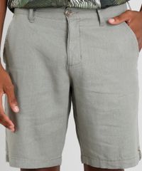 Bermuda-Masculina-Agua-de-Coco-em-Linho-Cinza-9309300-Cinza_4