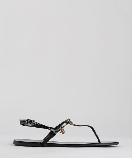 Rasteira-Feminina-Lenny-Niemeyer-em-Verniz-com-Pingentes-Preta-9351007-Preto_1