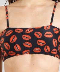 Biquini-Top-Faixa-Triya-Estampado-Bocas-com-Bojo-Removivel-com-Protecao-UV50--Preto-9277236-Preto_4